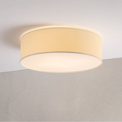 Stropní svítidlo SIRJA PLISADO 4xE27/15W/230V pr. 45 cm krémová