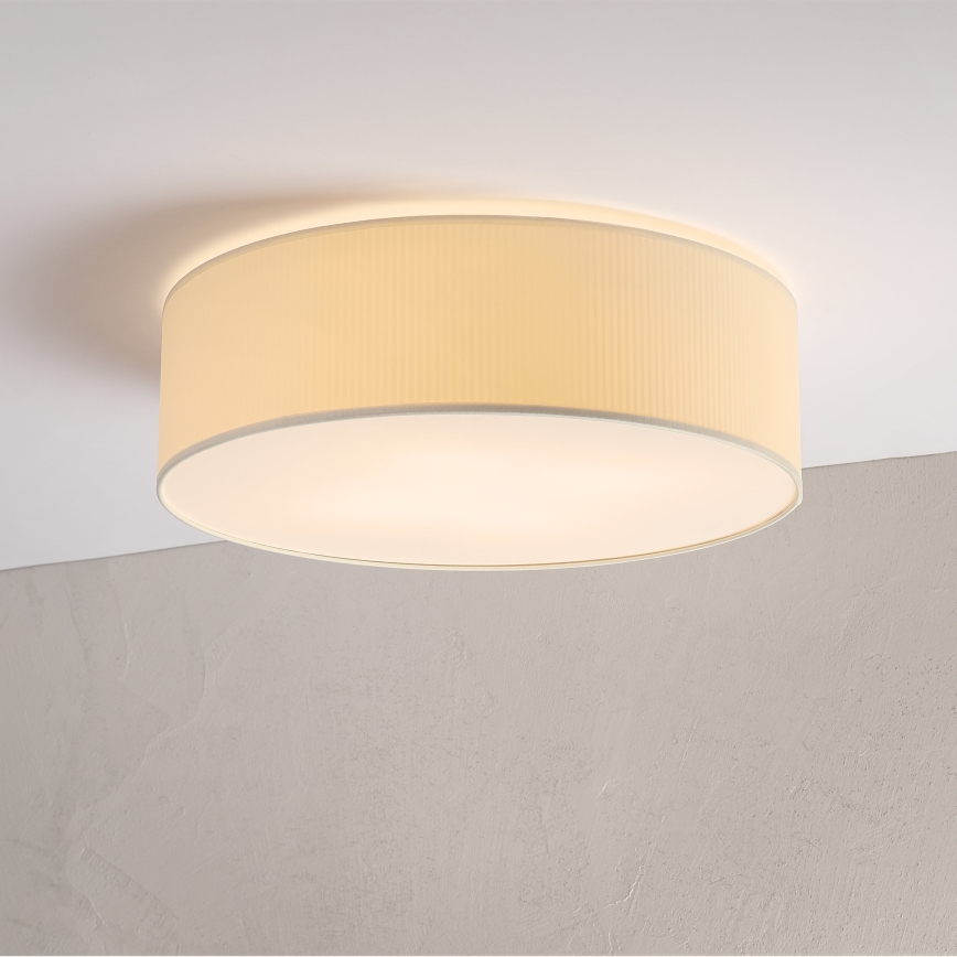 Stropní svítidlo SIRJA PLISADO 4xE27/15W/230V pr. 45 cm krémová