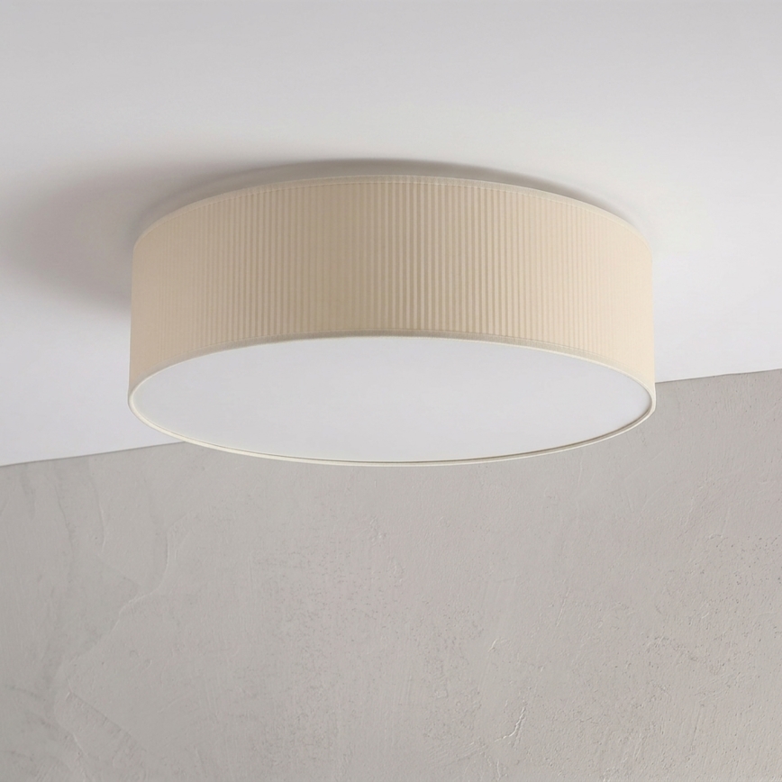 Stropní svítidlo SIRJA PLISADO 4xE27/15W/230V pr. 45 cm krémová