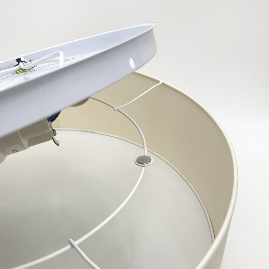 Stropní svítidlo SIRJA PLISADO 4xE27/15W/230V pr. 45 cm krémová
