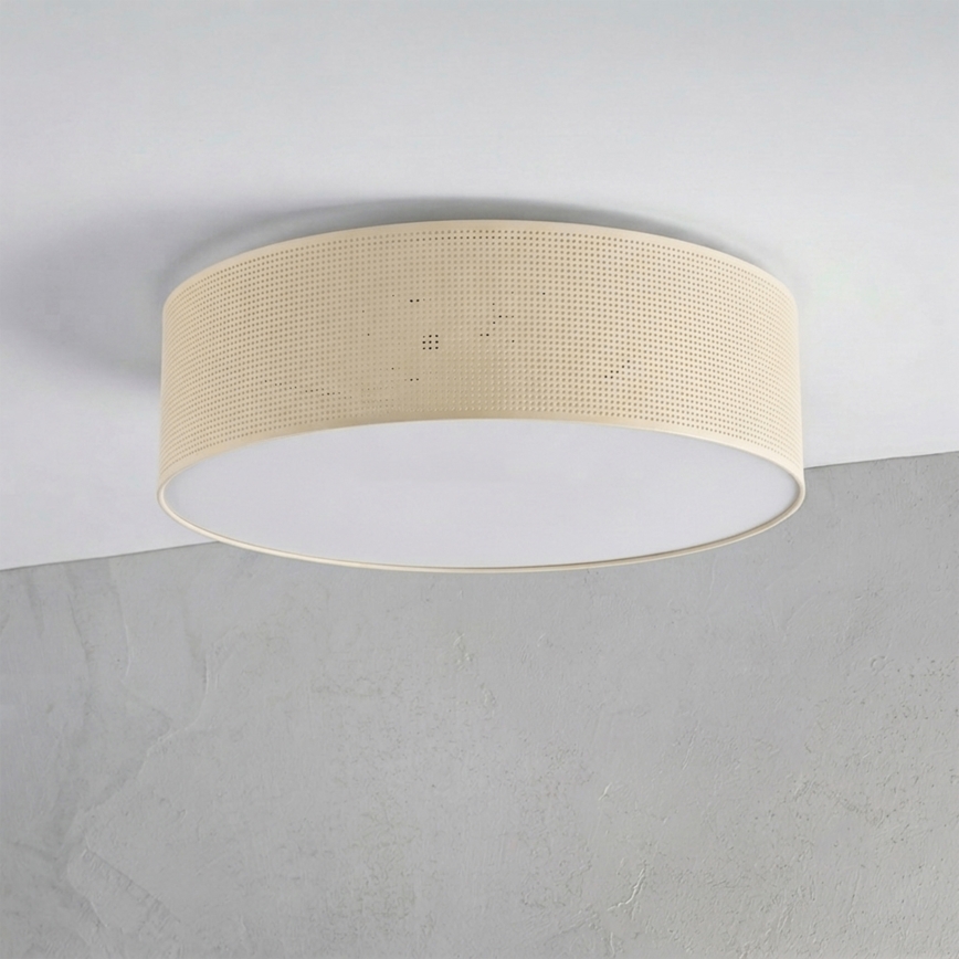 Stropní svítidlo SIRJA PLISADO 4xE27/15W/230V pr. 45 cm krémová