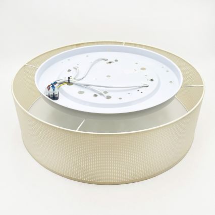 Stropní svítidlo SIRJA PLISADO 4xE27/15W/230V pr. 45 cm krémová