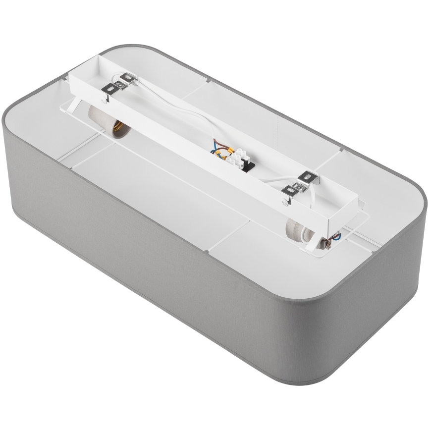Stropní svítidlo SIRJA SQUARE 2xE27/15W/230V šedá