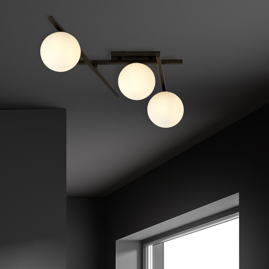 Stropní svítidlo SMART 3xE14/10W/230V černá/bílá