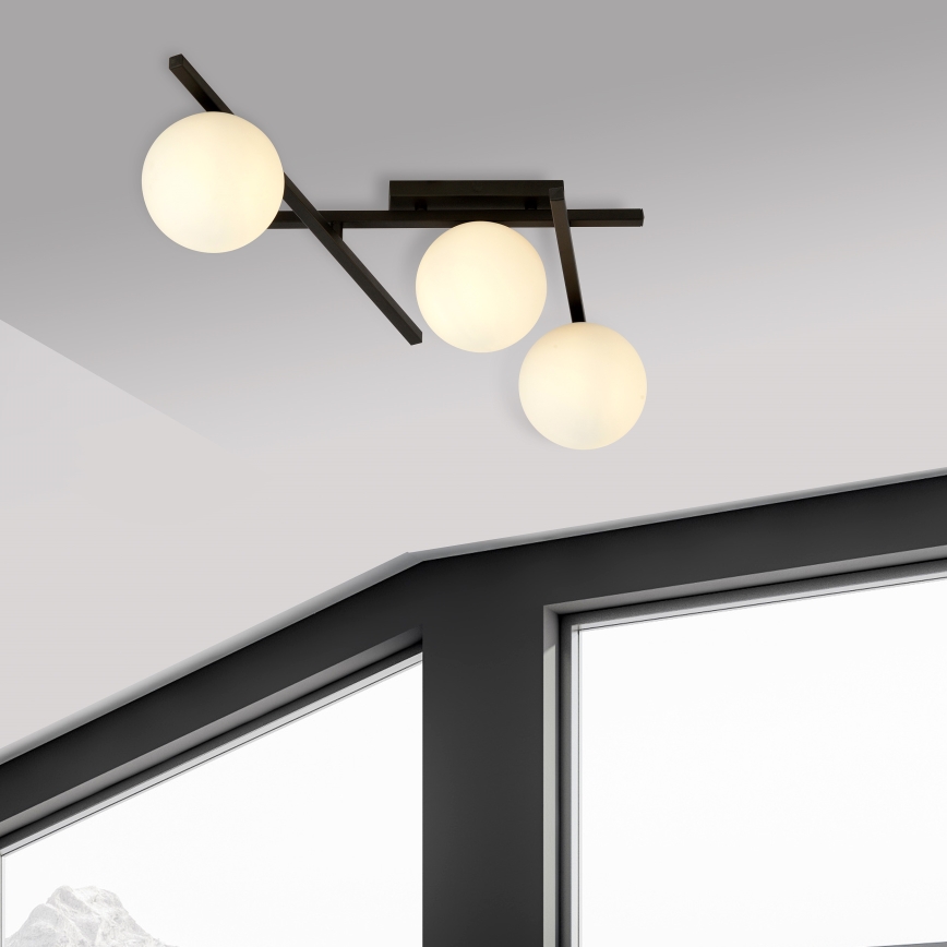 Stropní svítidlo SMART 3xE14/10W/230V černá/bílá