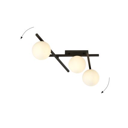 Stropní svítidlo SMART 3xE14/10W/230V černá/bílá