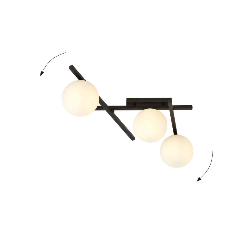 Stropní svítidlo SMART 3xE14/10W/230V černá/bílá
