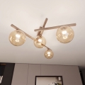 Stropní svítidlo SMART 4xE14/10W/230V béžová/kouřová béžová