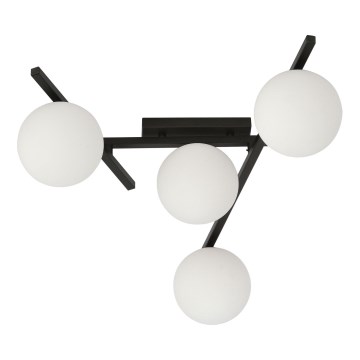 Stropní svítidlo SMART 4xE14/10W/230V černá/bílá