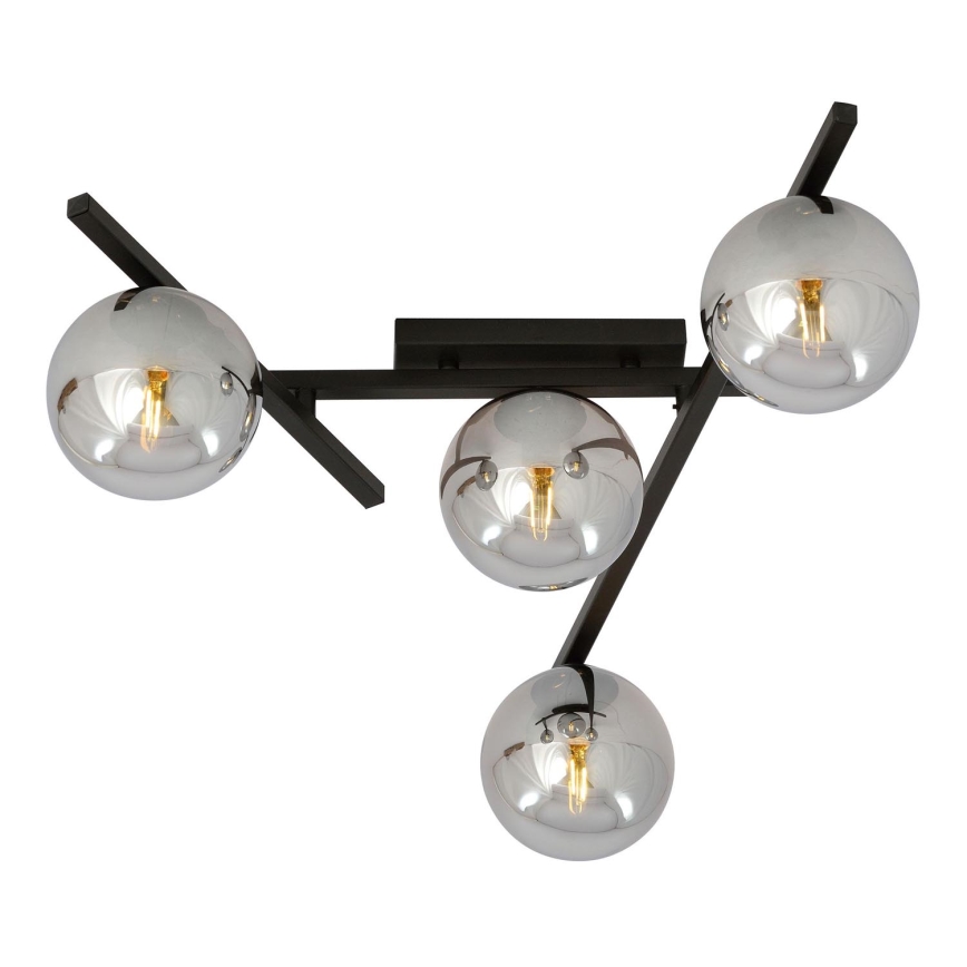 Stropní svítidlo SMART 4xE14/10W/230V černá/šedá