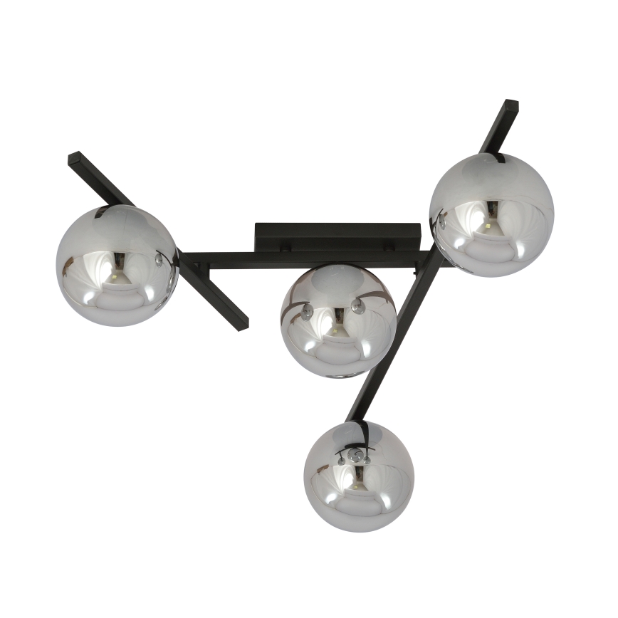 Stropní svítidlo SMART 4xE14/10W/230V černá/šedá