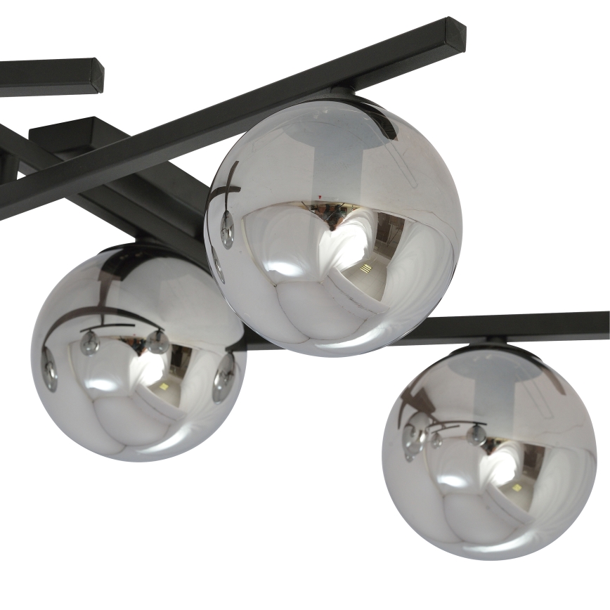 Stropní svítidlo SMART 4xE14/10W/230V černá/šedá