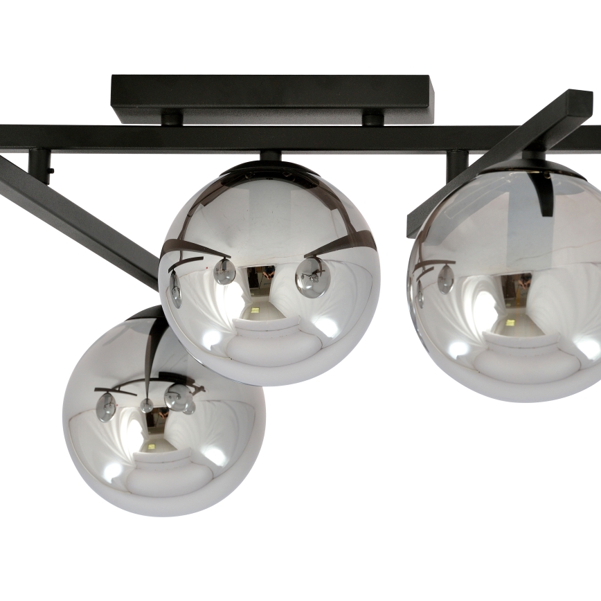 Stropní svítidlo SMART 4xE14/10W/230V černá/šedá