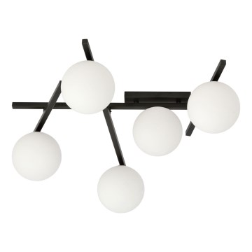 Stropní svítidlo SMART 5xE14/10W/230V černá/bílá
