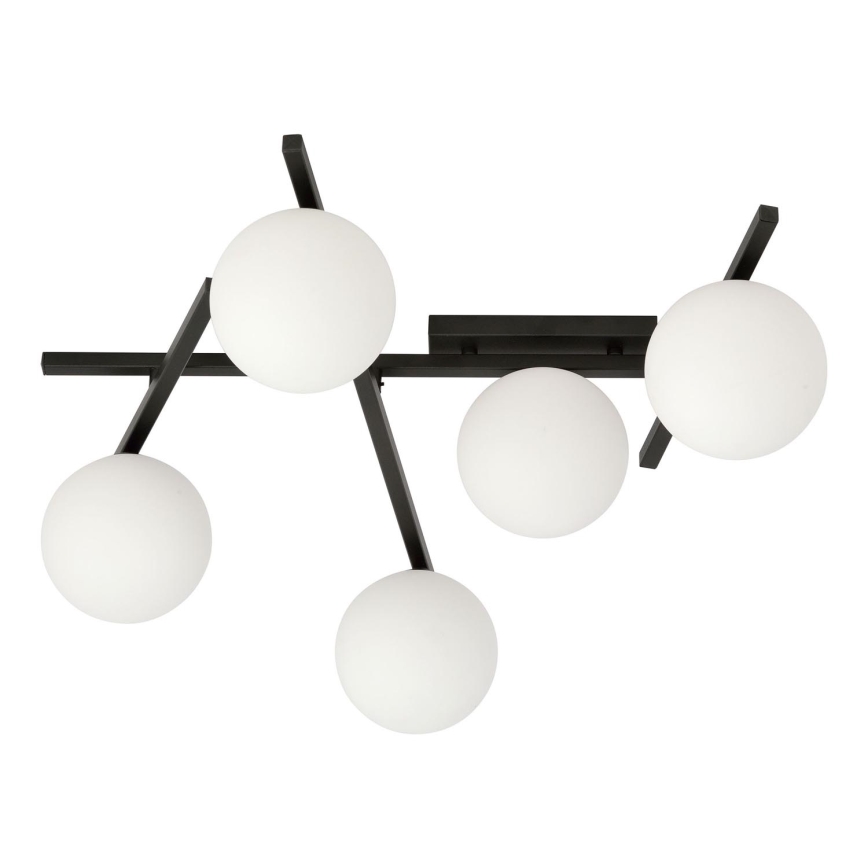 Stropní svítidlo SMART 5xE14/10W/230V černá/bílá