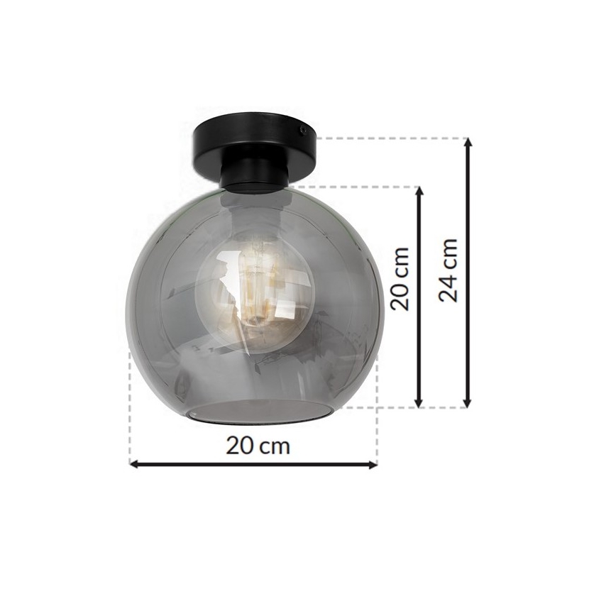 Stropní svítidlo SOFIA 1xE27/60W/230V černá