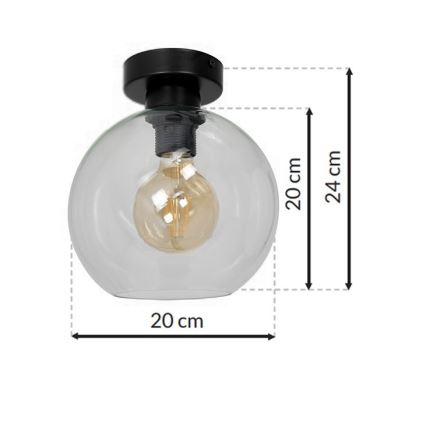 Stropní svítidlo SOFIA 1xE27/60W/230V čirá