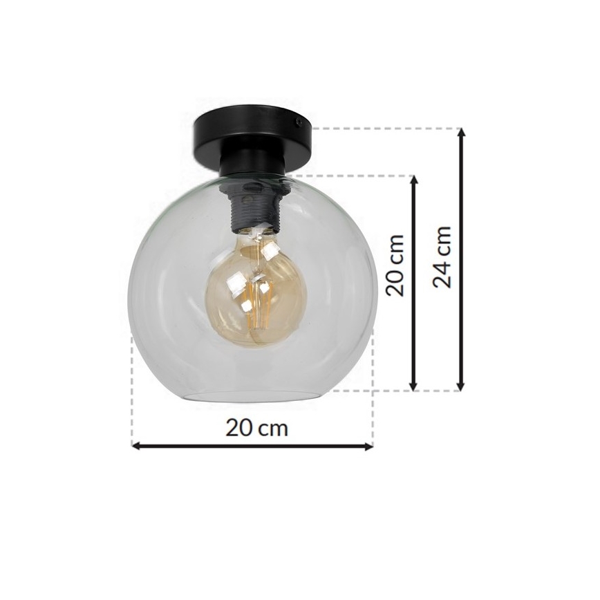 Stropní svítidlo SOFIA 1xE27/60W/230V čirá