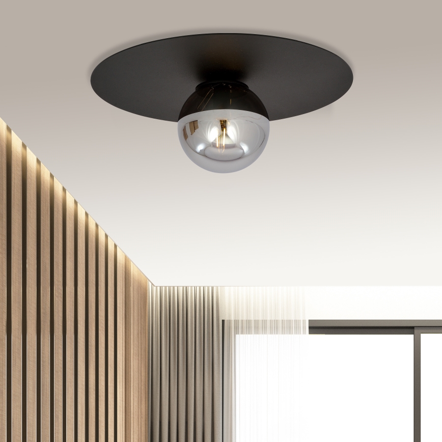 Stropní svítidlo SOLAR 1xE14/10W/230V černá/šedá