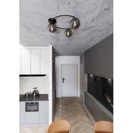 Stropní svítidlo SOPRA 3xE14/10W/230V černá