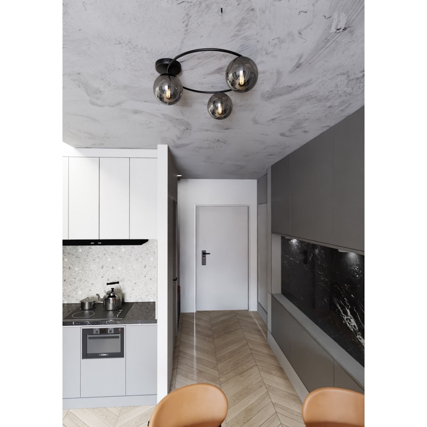 Stropní svítidlo SOPRA 3xE14/10W/230V černá