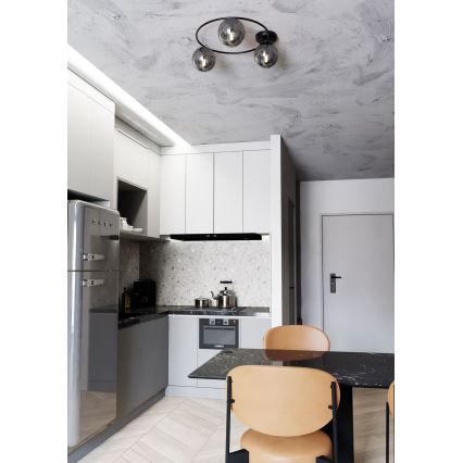 Stropní svítidlo SOPRA 3xE14/10W/230V černá