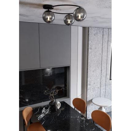 Stropní svítidlo SOPRA 3xE14/10W/230V černá