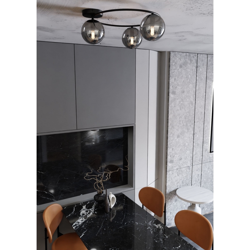 Stropní svítidlo SOPRA 3xE14/10W/230V černá