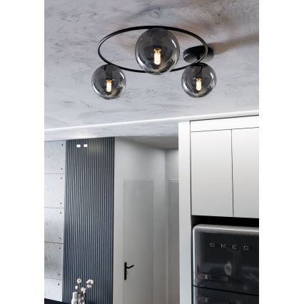 Stropní svítidlo SOPRA 3xE14/10W/230V černá
