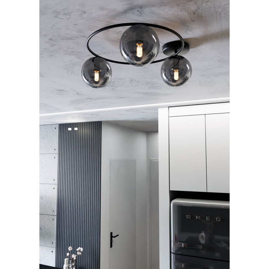 Stropní svítidlo SOPRA 3xE14/10W/230V černá