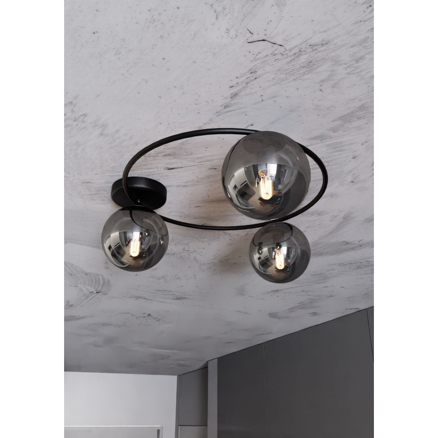 Stropní svítidlo SOPRA 3xE14/10W/230V černá