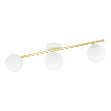 Stropní svítidlo SPLENDI 3xE14/10W/230V bílá/zlatá