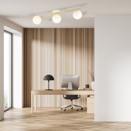 Stropní svítidlo SPLENDI 3xE14/10W/230V bílá/zlatá