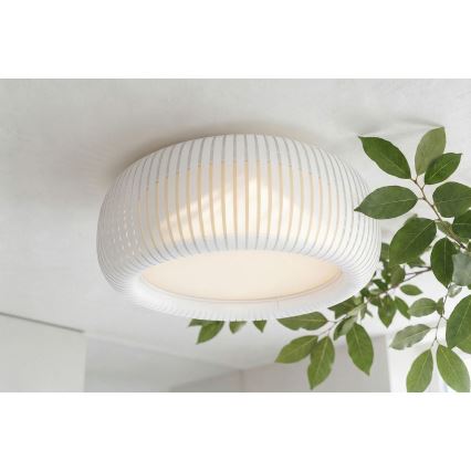 Stropní svítidlo STRIPES 2xE27/40W/230V pr. 55 cm bílá/krémová