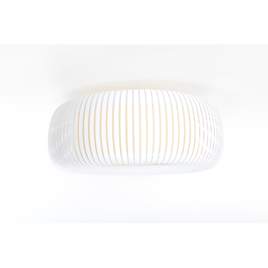 Stropní svítidlo STRIPES 2xE27/40W/230V pr. 55 cm bílá/krémová
