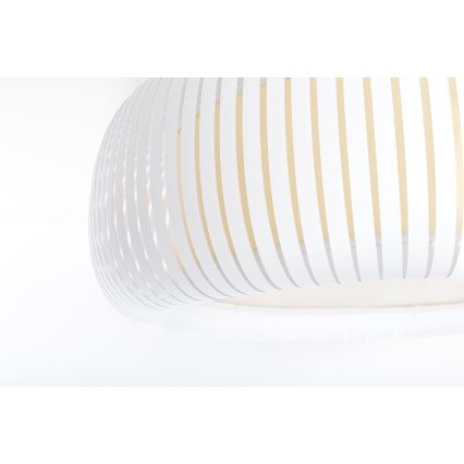 Stropní svítidlo STRIPES 2xE27/40W/230V pr. 55 cm bílá/krémová