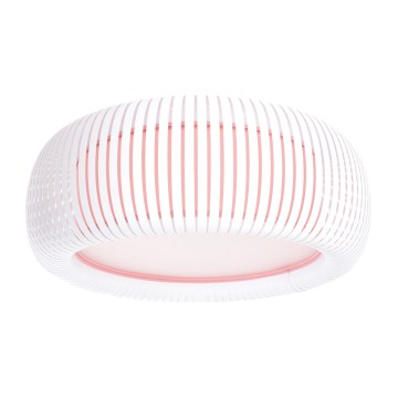 Stropní svítidlo STRIPES 2xE27/40W/230V pr. 55 cm bílá/růžová