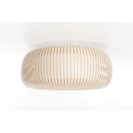Stropní svítidlo STRIPES 2xE27/40W/230V pr. 55 cm krémová/bílá