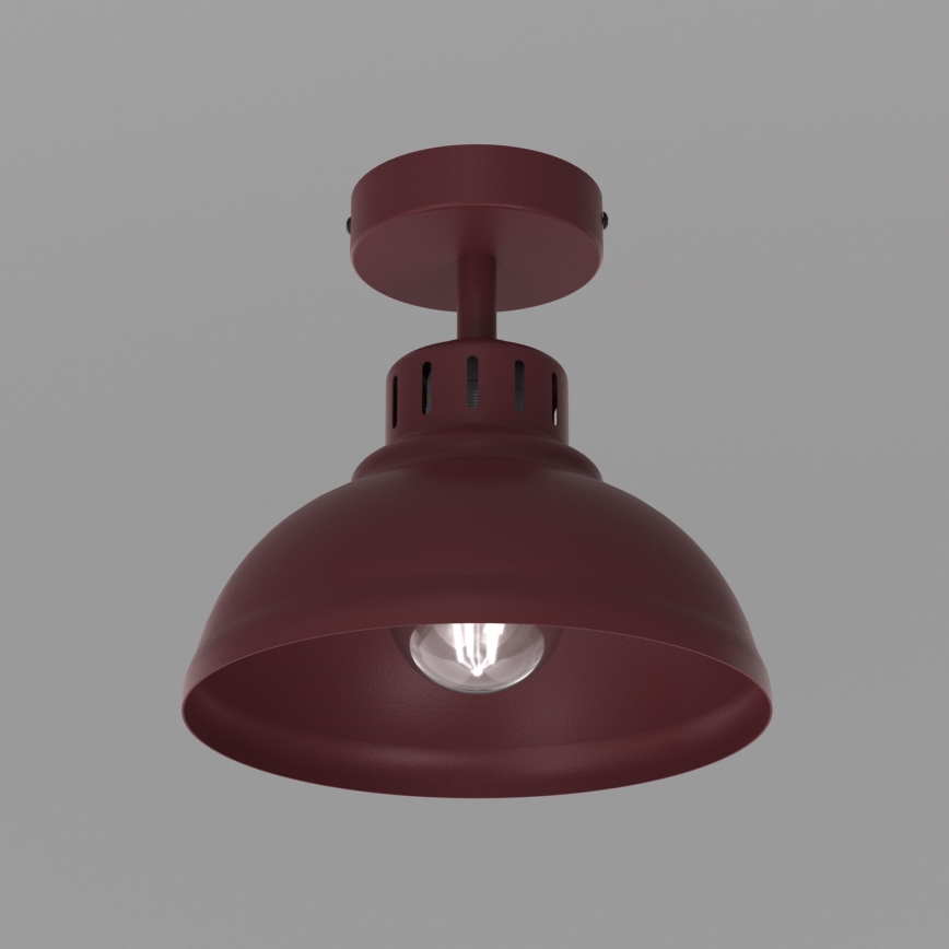 Stropní svítidlo SVEN 1xE27/15W/230V pr. 21 cm burgundy