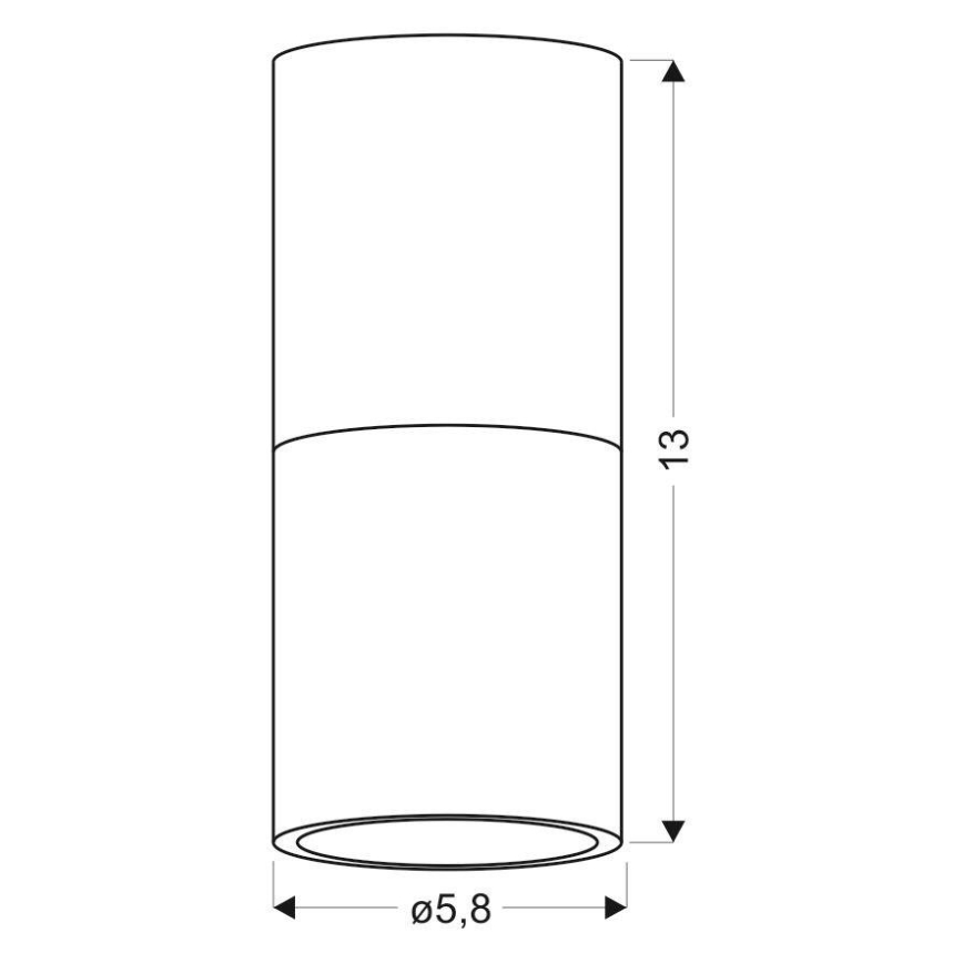 Stropní svítidlo TUBA 1xGU10/50W/230V bílá