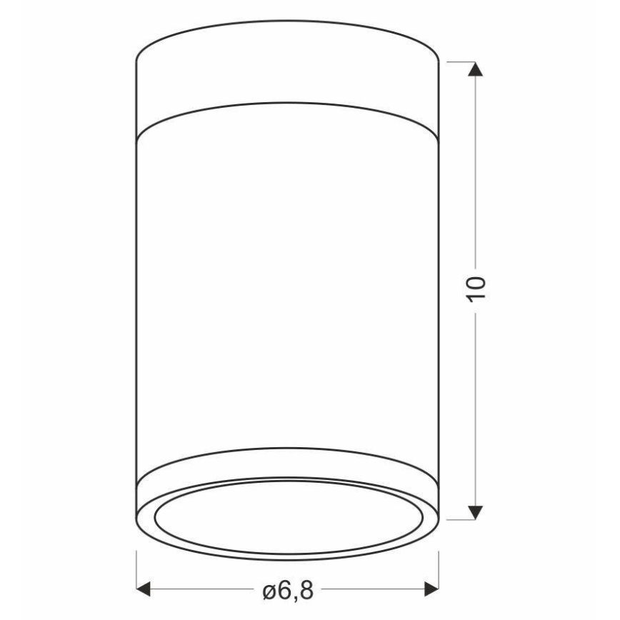 Stropní svítidlo TUBA GU10/15W/230V