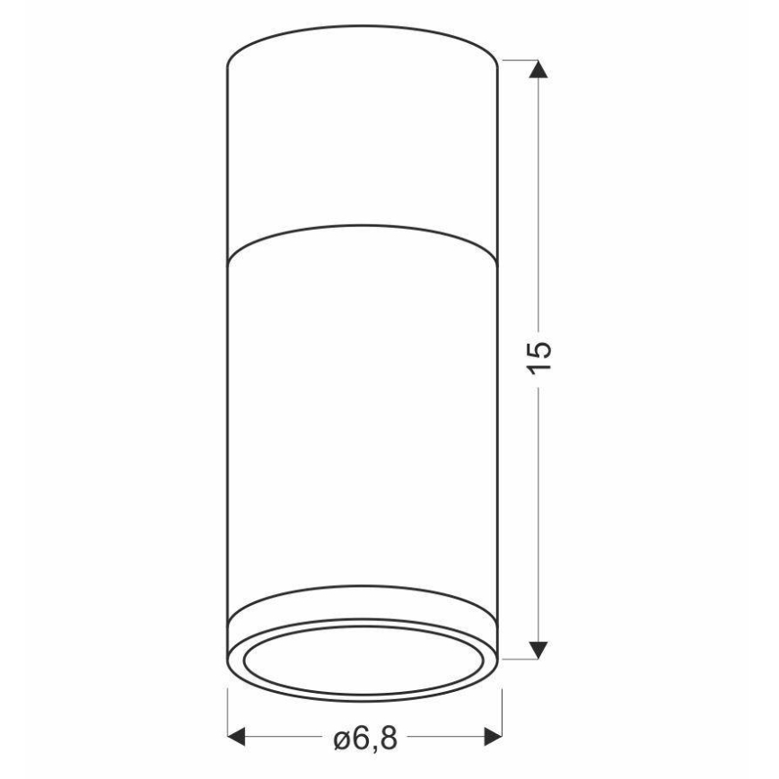 Stropní svítidlo TUBA GU10/15W/230V