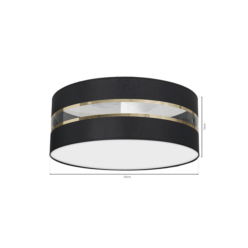 Stropní svítidlo ULTIMO 3xE27/60W/230V černá