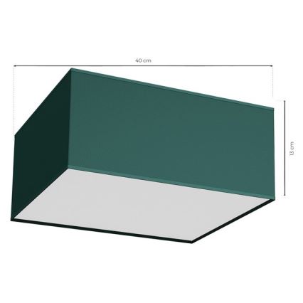 Stropní svítidlo VERDE 2xE27/60W/230V 40x40 cm zelená