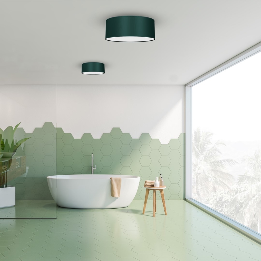 Stropní svítidlo VERDE 2xE27/60W/230V pr. 40 cm zelená