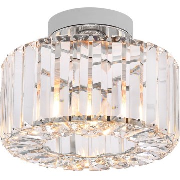 Stropní svítidlo VETRO 1xE27/15W/230V pr. 24,5 cm matný chrom