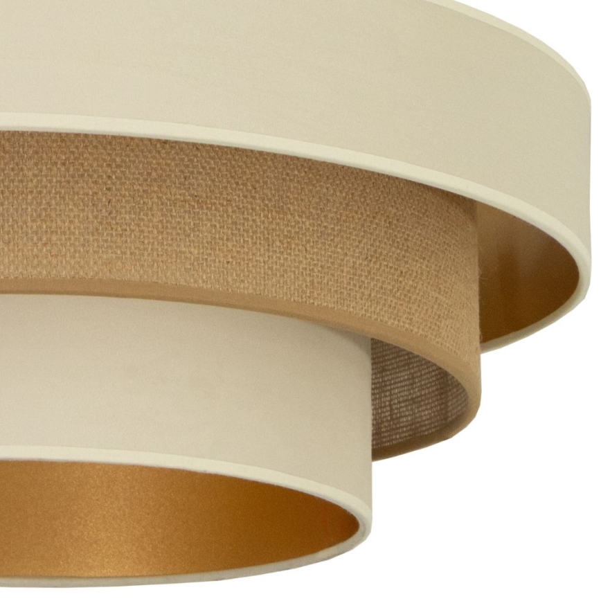 Stropní svítidlo WENTA 1xE27/60W/230V pr. 50 cm béžová/juta
