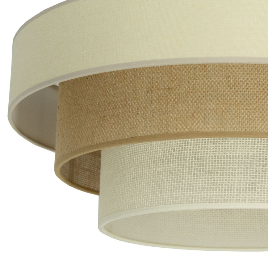 Stropní svítidlo WENTA 1xE27/60W/230V pr. 50 cm béžová/juta
