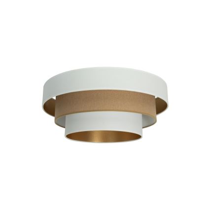 Stropní svítidlo WENTA 1xE27/60W/230V pr. 50 cm bílá/hnědá