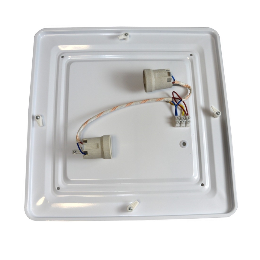 Stropní svítidlo WILTON 2xE27/60W/230V 37,5x37,5 cm černá